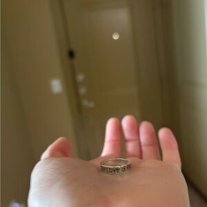 James Avery Silver Love is Patient Love is Kind Ring